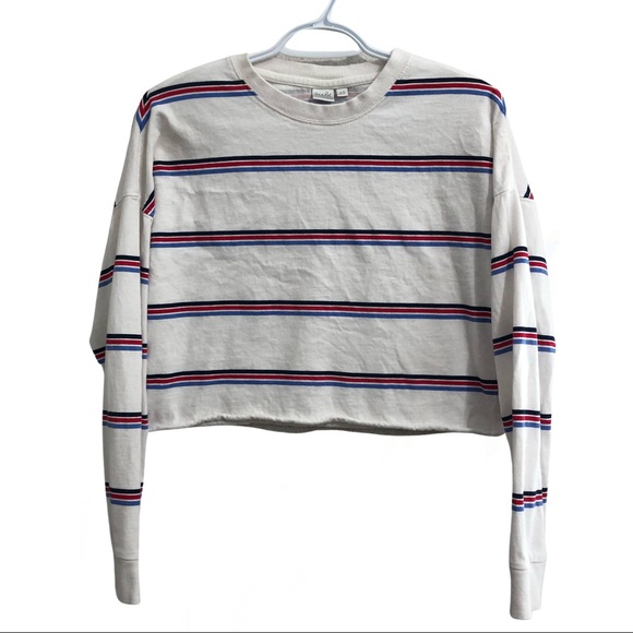 Twik cropped striped long sleeve. - Picture 2 of 3